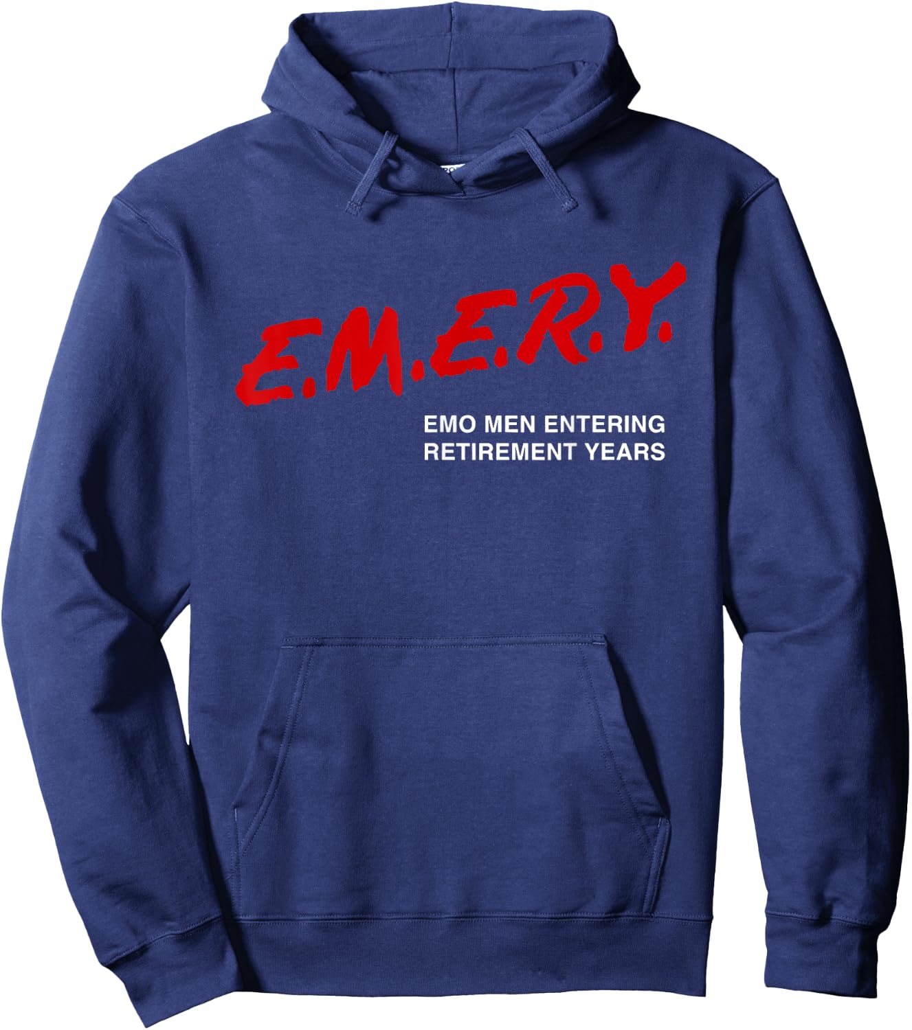 Emo Men Entering Retirement Years Funny Apparel Hoodie - Hoodie | Navy