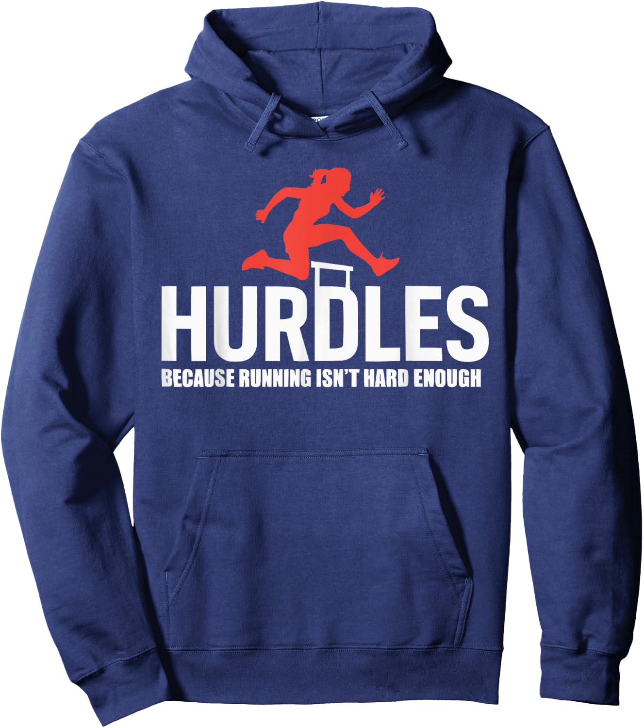Hurdles Athlete Runner Jumper Track And Field Hurdler Hoodie - Hoodie | Navy
