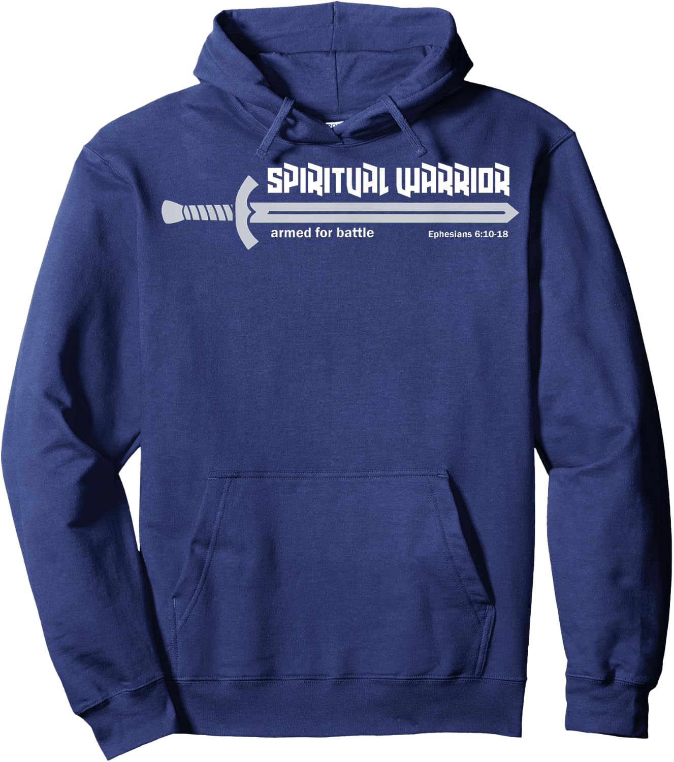 Spiritual Warrior Armor Of God Warfare Ephesians Christian Hoodie - Hoodie | Navy