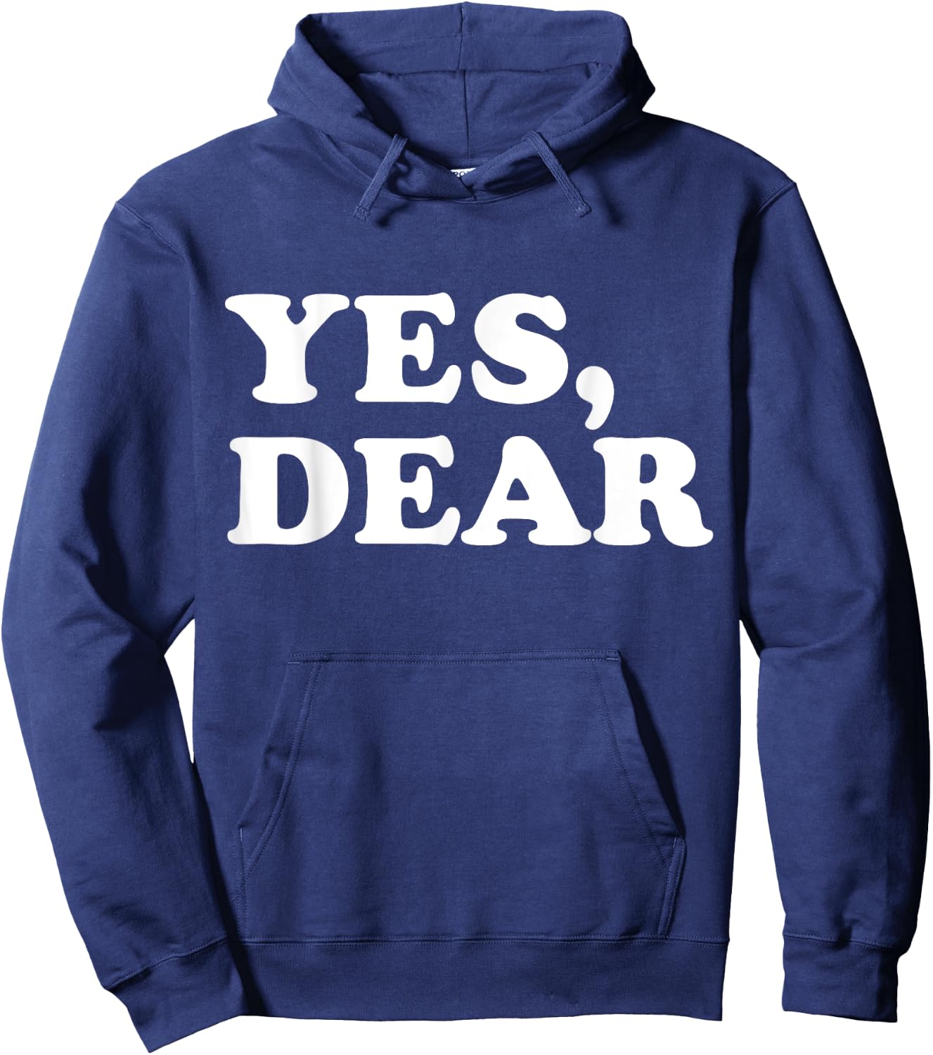 Yes Dear Funny Whipped Husband Marriage Valentine's Day Hoodie - Hoodie | Navy