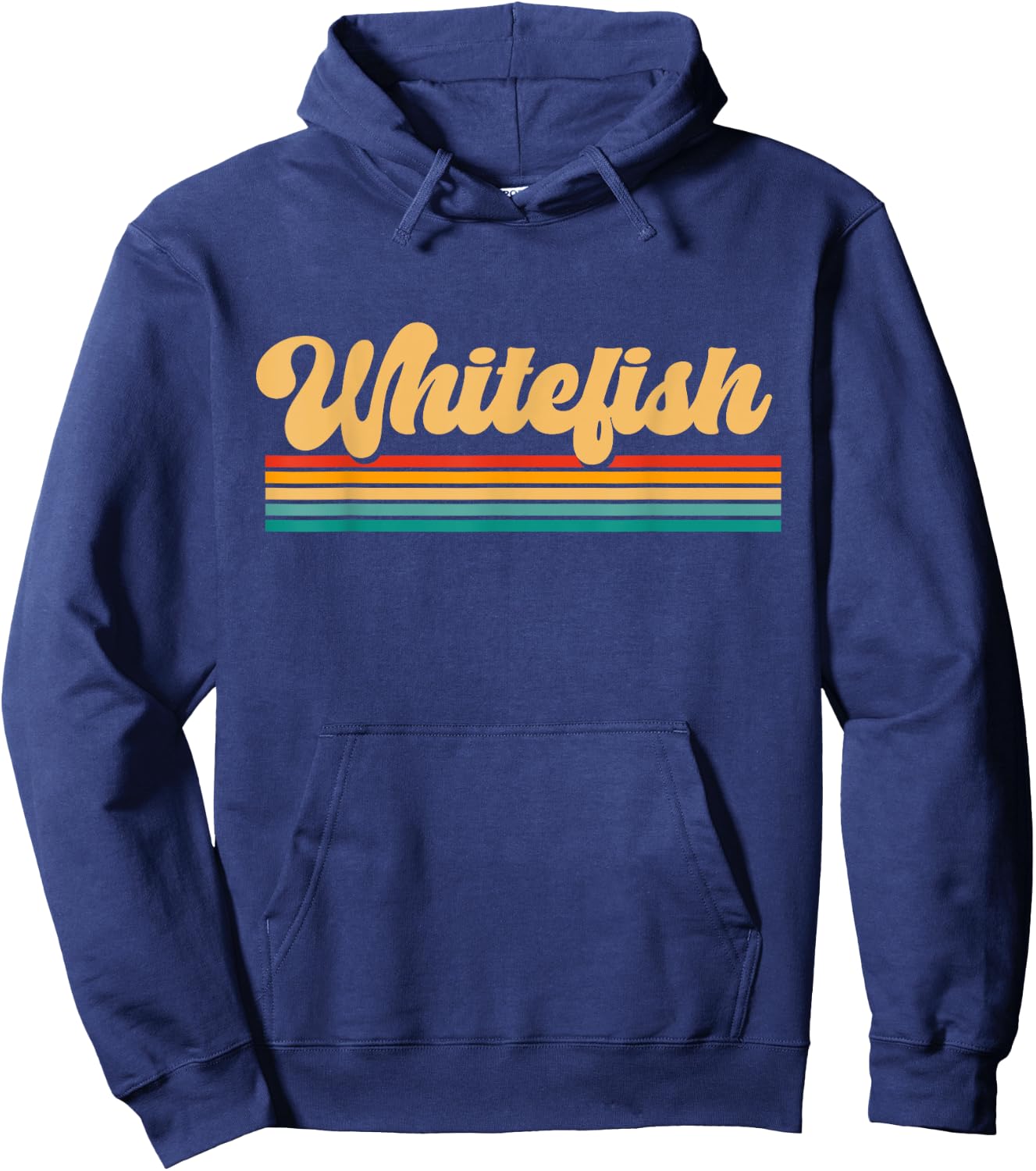 Whitefish Montana Hoodie - Hoodie | Navy