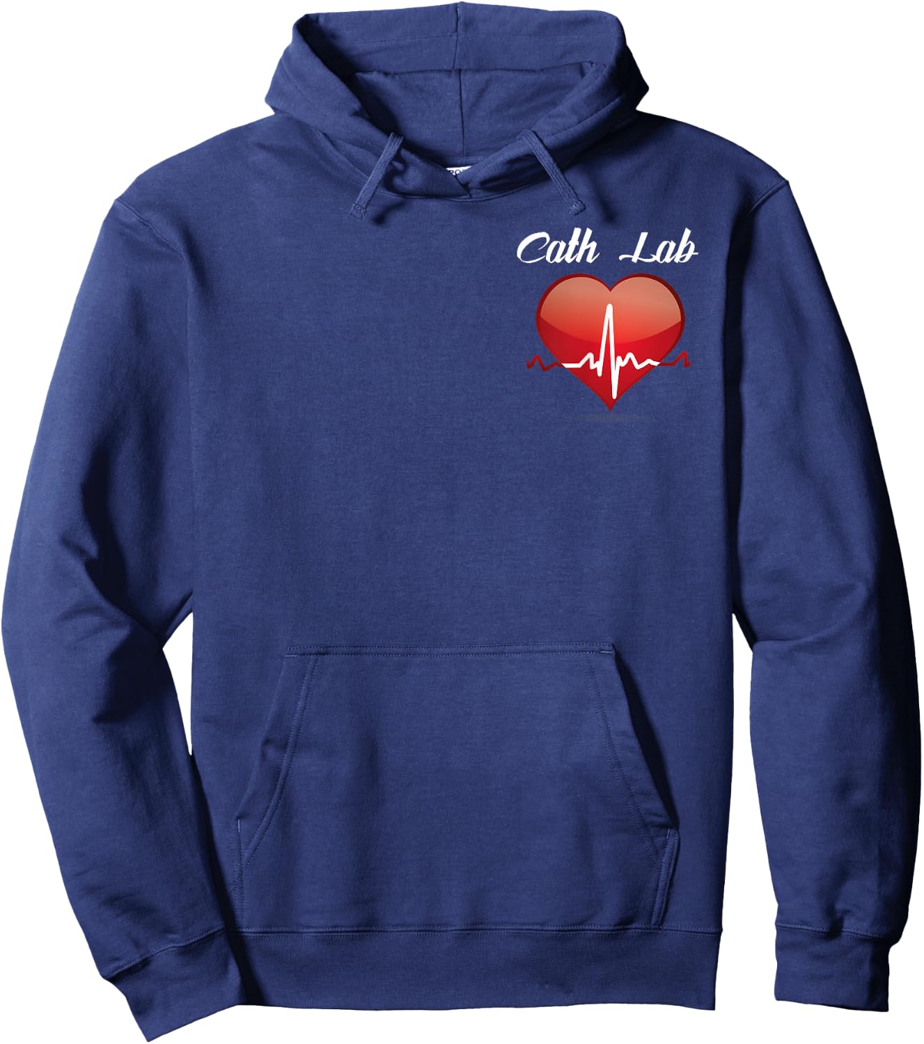 Cath Lab Nurse Heart Heartbeat Love Cardiac Care Gifts Hoodie - Hoodie | Navy