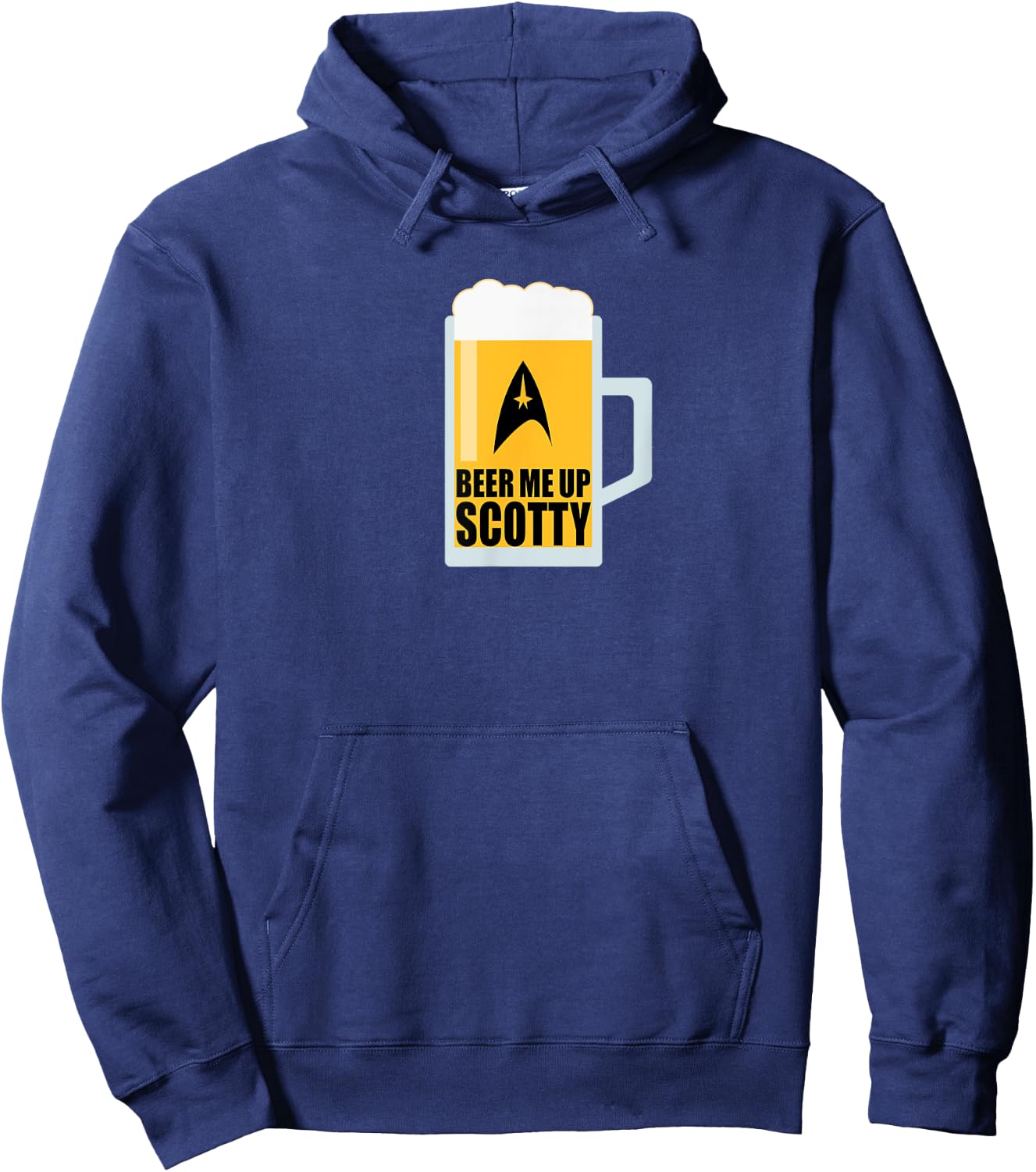 Beer Me Up Scotty, Sci-Fi Lovers Vintage TV Beer Me Up Beer Hoodie - Hoodie | Navy