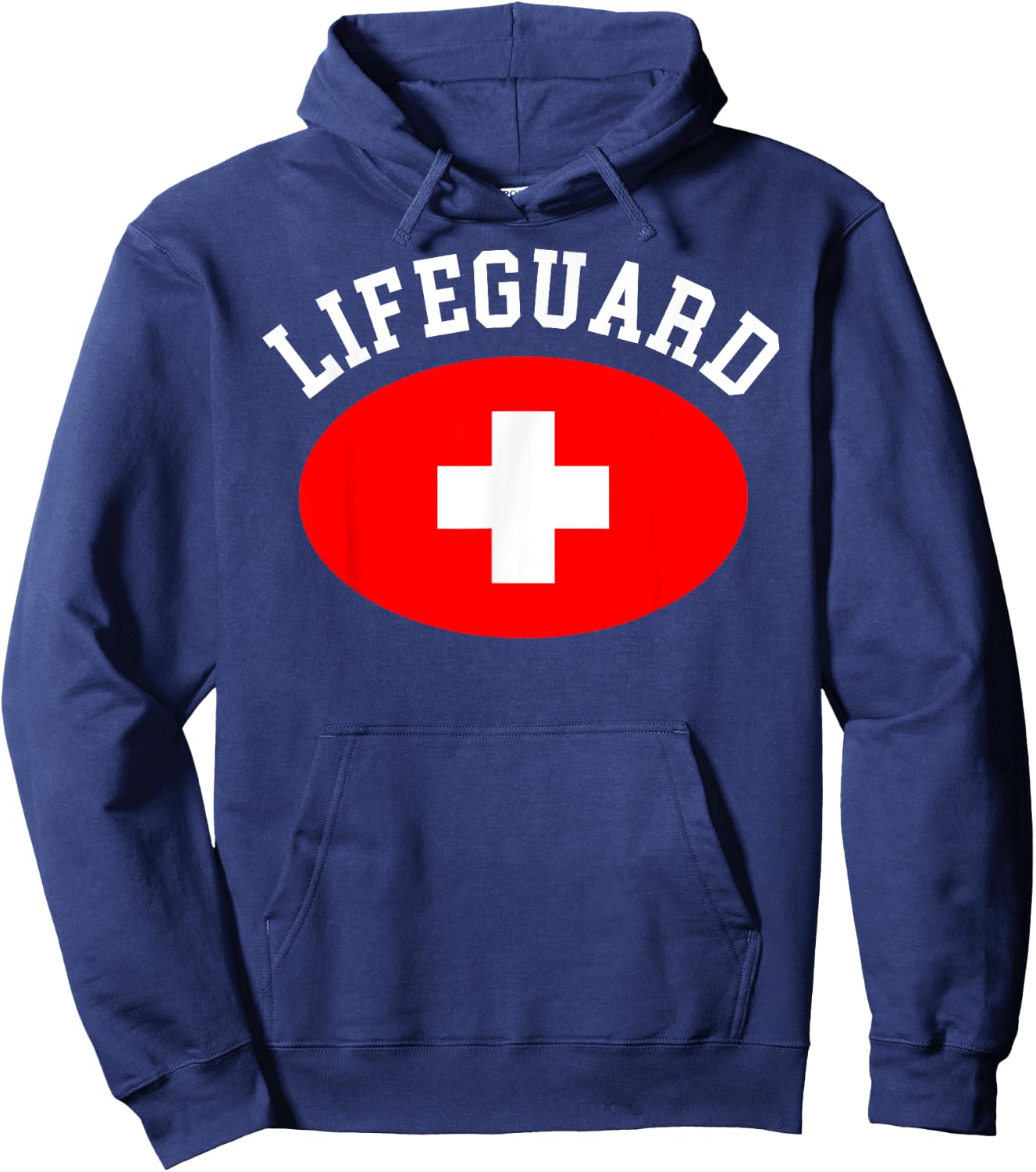 Funny Last Minute Halloween Lifeguard Costume Hoodie - Hoodie | Navy