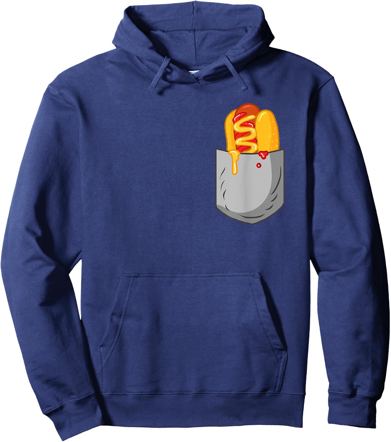 Hotdog Pockets Women Hoodie - Hoodie | Navy