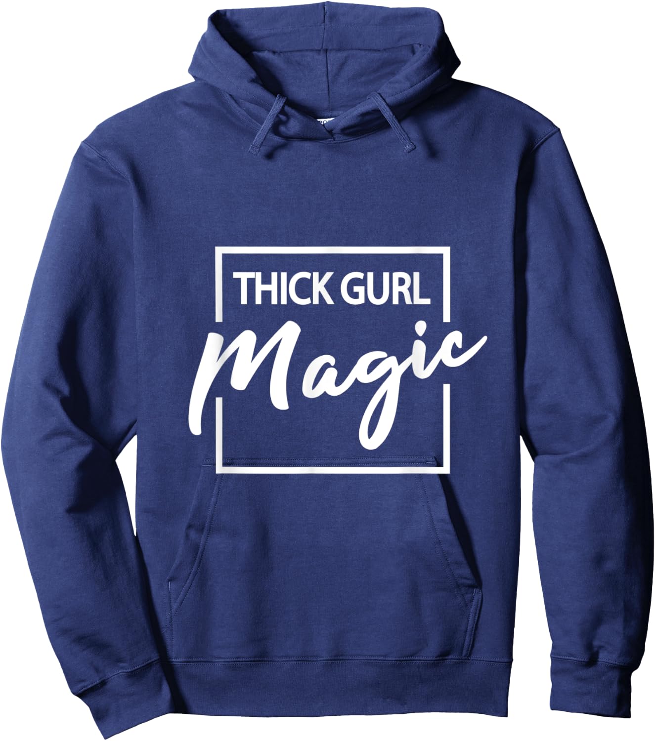 Thick Girl Magic Plus Size Cute Graphic Hoodie - Hoodie | Navy
