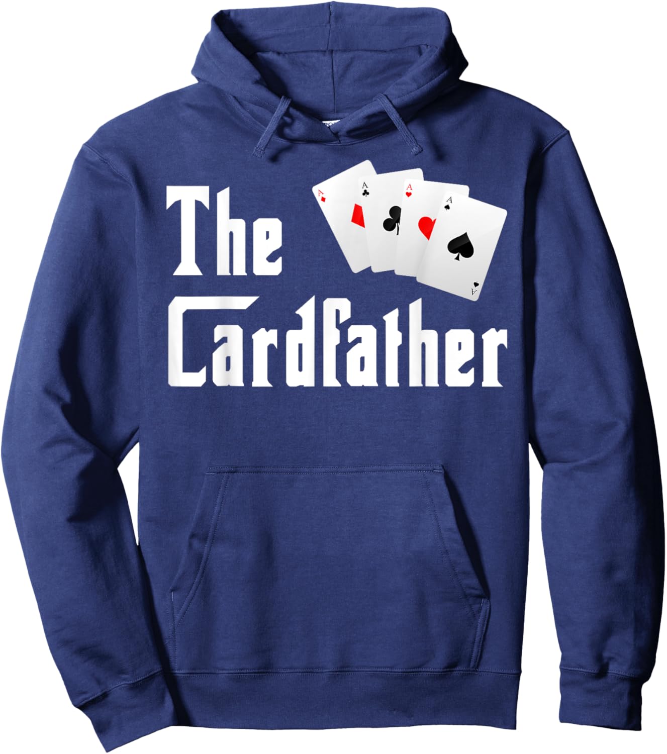 The Cardfather Father's Day Funny Dad Poker Player Father Hoodie - Hoodie | Navy