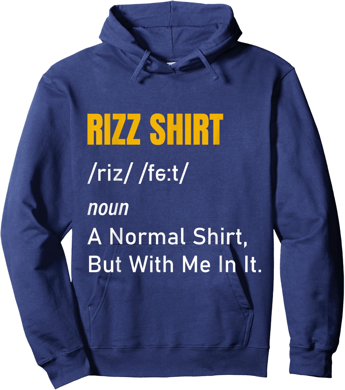 Funny Rizz Rizzing Charming Rizzed Humor Charisma Hoodie - Hoodie | Navy