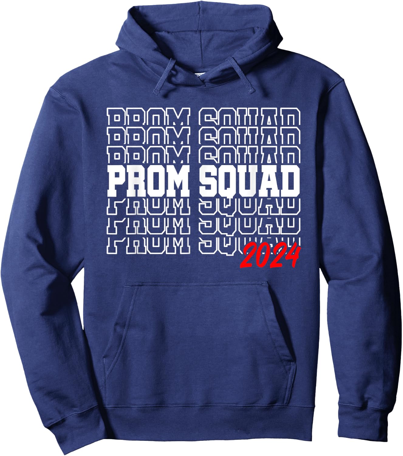 Prom Squad 2024 Prom Class of 2024 Graduate Hoodie - Hoodie | Navy