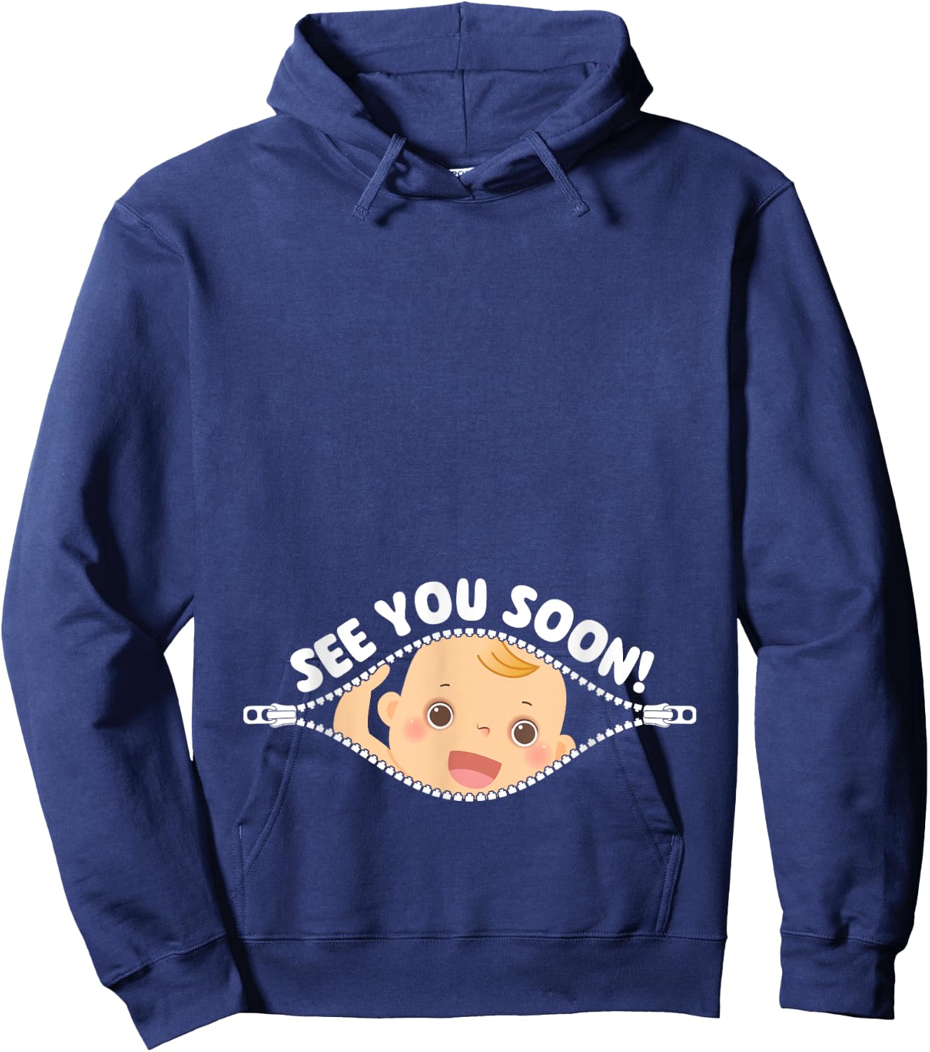 See You Soon - Gender Reveal Party Baby Shower Pregnancy Hoodie - Hoodie | Navy