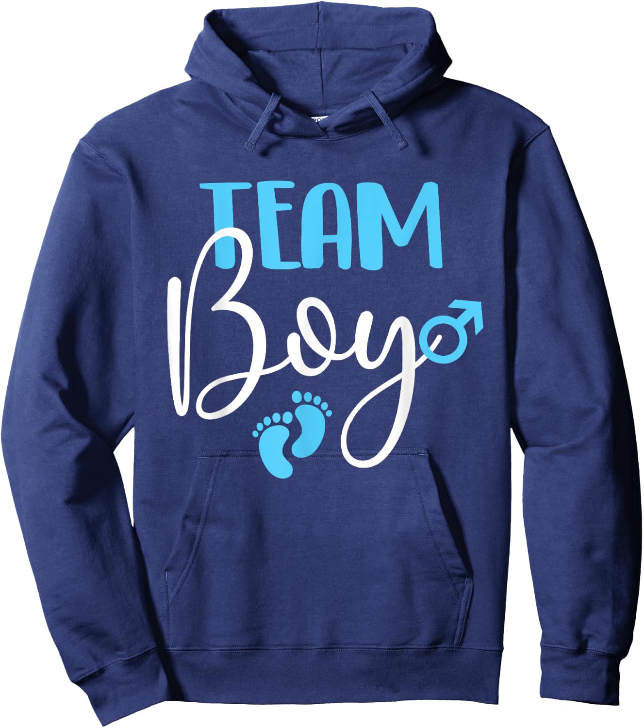 Team Boy - Gender Reveal Party Baby Shower Pregnancy Hoodie - Hoodie | Navy