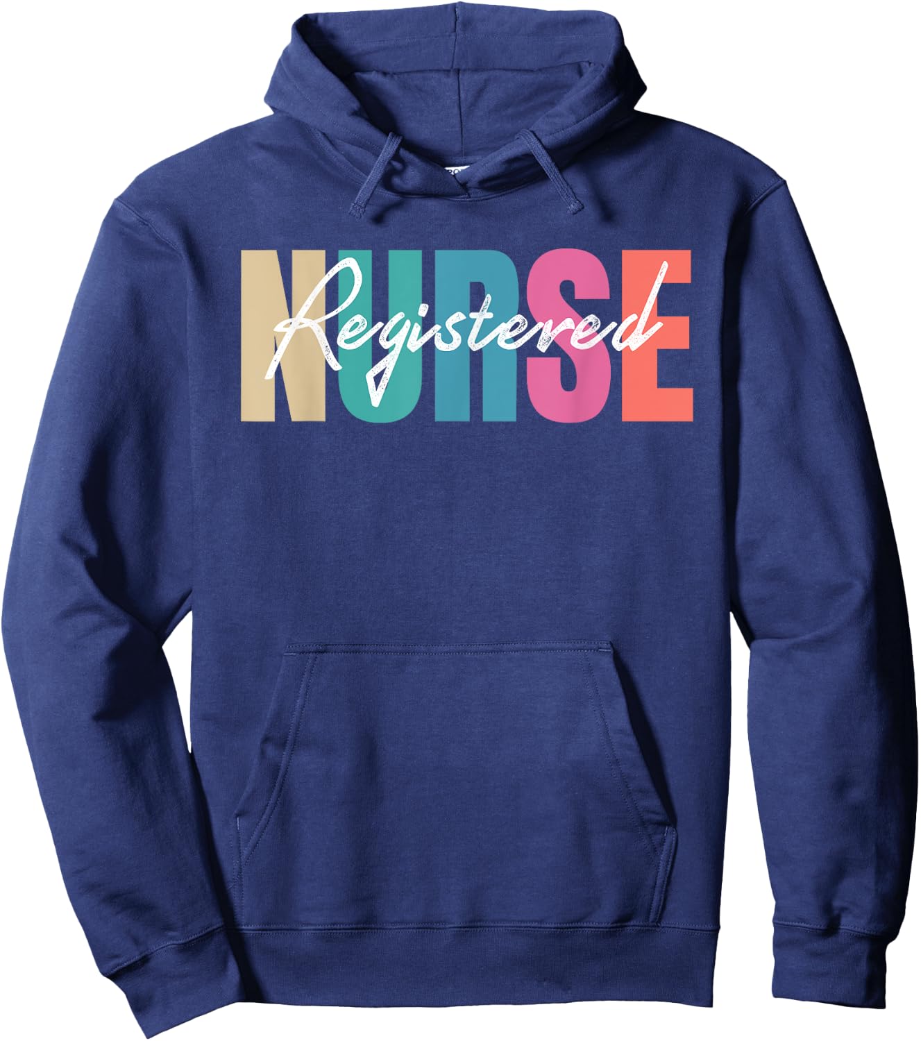 Registered Nurse Colorful Nurse Healthcare Professionals Hoodie - Hoodie | Navy