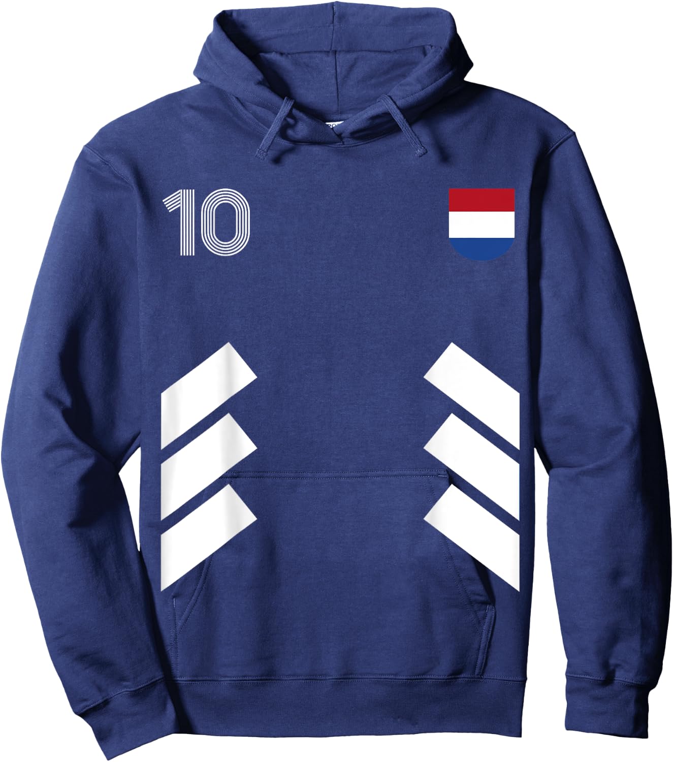 Retro10 Netherlands Football Soccer Netherlands Flag Hoodie - Hoodie | Navy
