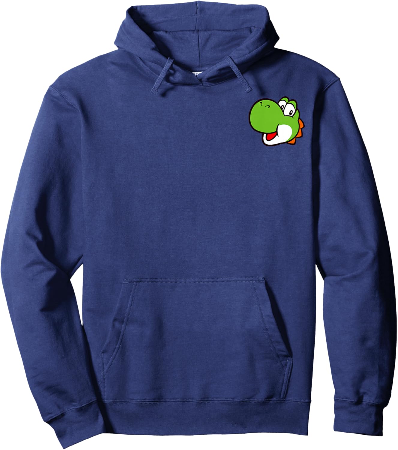Super Mario Bros Yoshi Left Chest Portrait Hoodie - Hoodie | Navy
