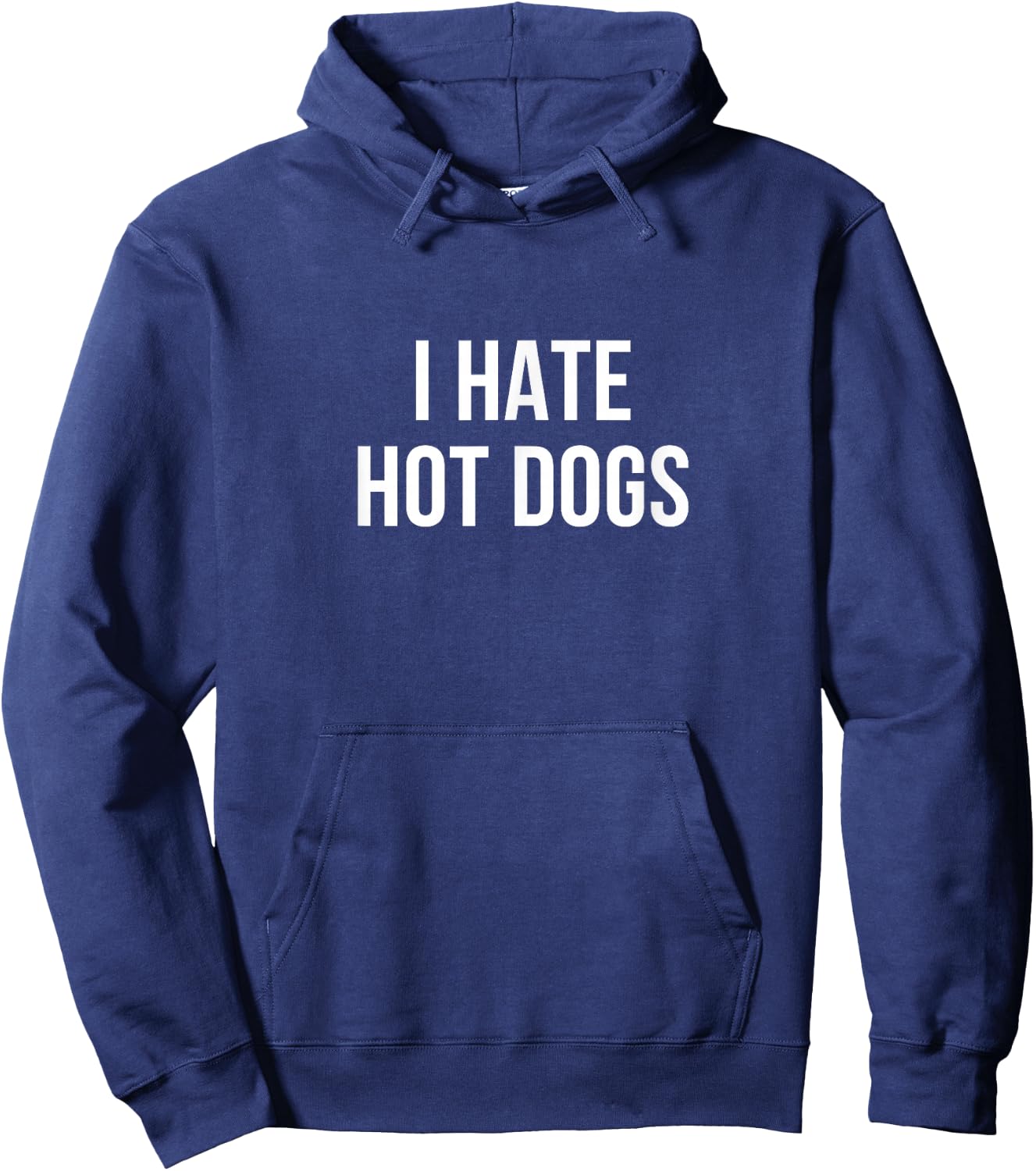 I Hate Hot Dogs Hoodie - Hoodie | Navy