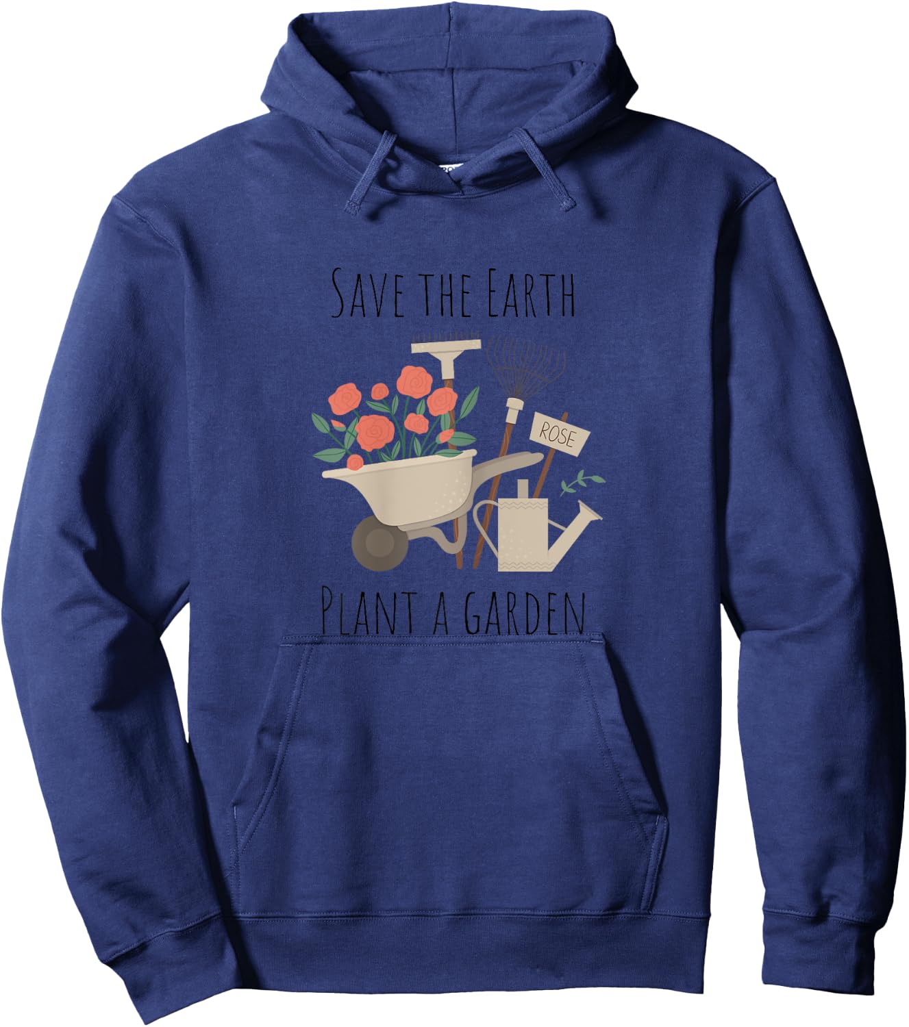 Earth Day Save The Earth Gardening Hoodie - Hoodie | Navy