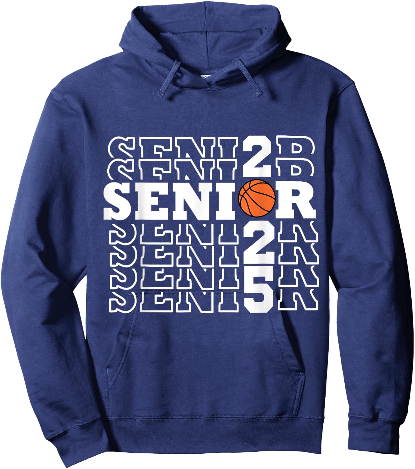 Senior 2025 basketball team class of 25 boys girls Hoodie - Hoodie | Navy