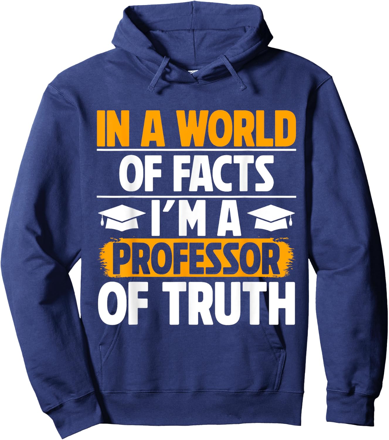 In a World of Facts im a Professor of Truth Professor Hoodie - Hoodie | Navy