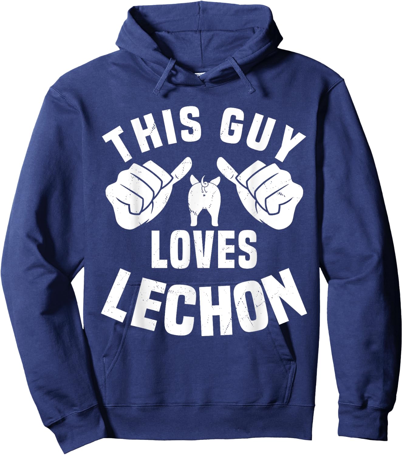 This Guy Loves Lechon Funny Filipino Food Roasted Pork Lover Hoodie - Hoodie | Navy
