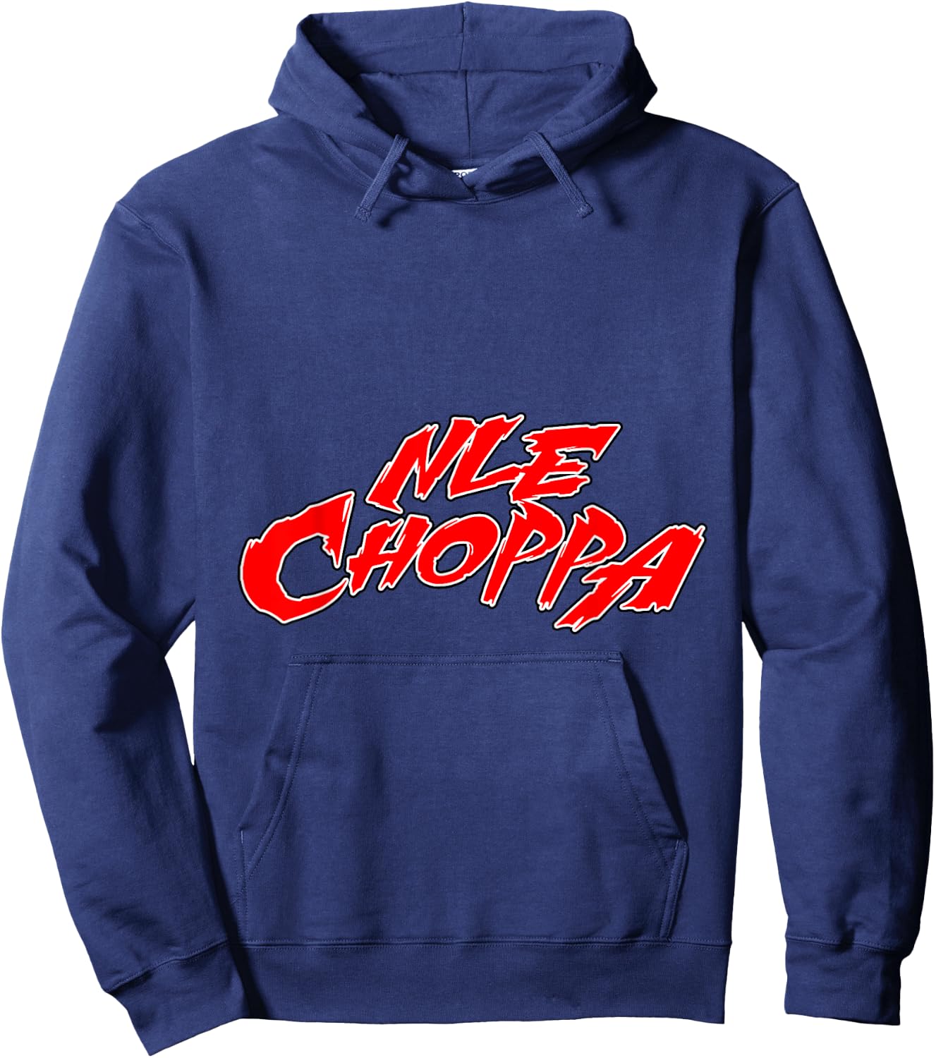 CONTROL INDUSTRY Nle Choppa - Logo Red , Small, Black Hoodie - Hoodie | Navy