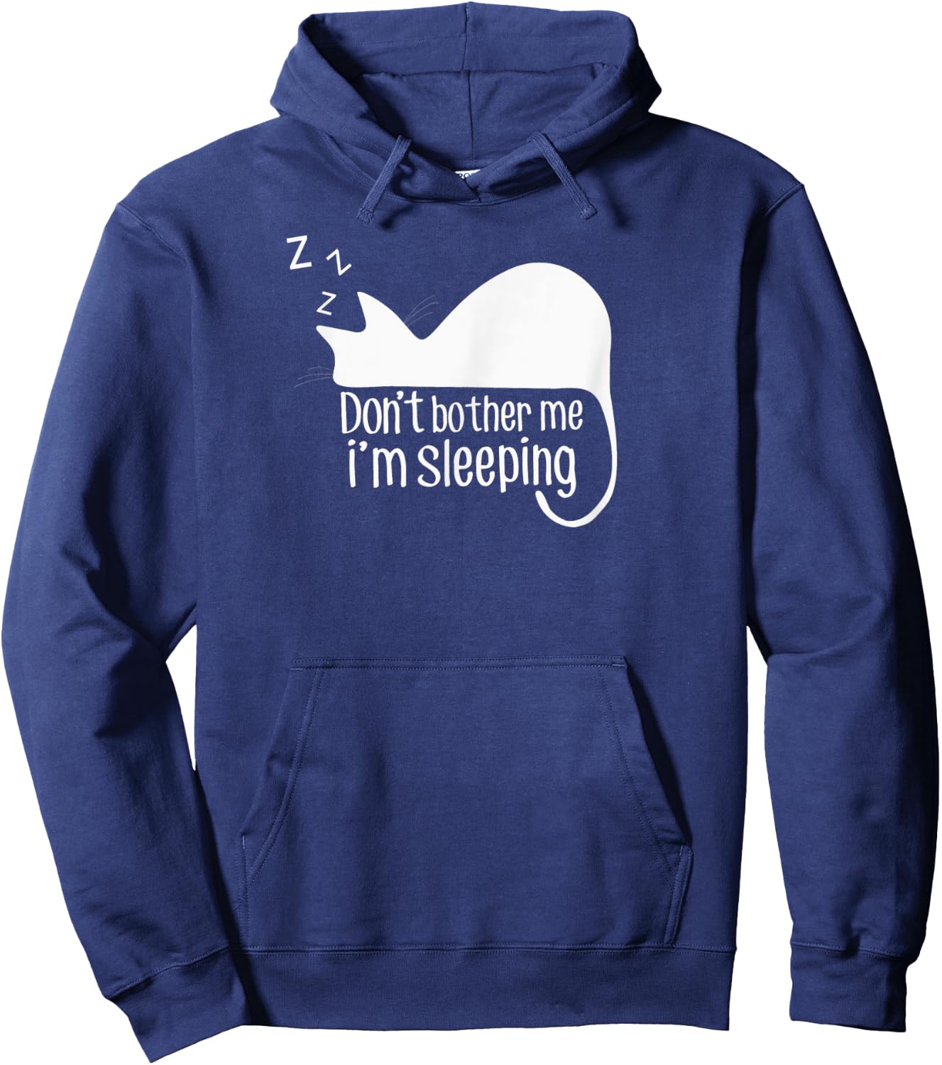 Cute Cat Don't Bother Me I'm Sleeping Gift Cat Lover Women Kids Hoodie - Hoodie | Navy