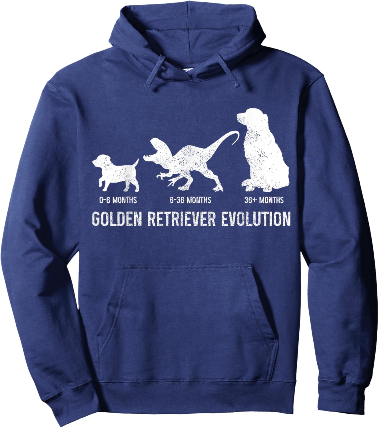 Golden Retriever Mom Dad Puppy Funny Dog Owner Dog Lover Hoodie - Hoodie | Navy