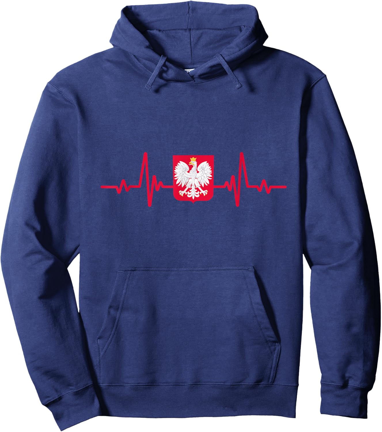 Poland in heart Polish Roots Polska Hoodie - Hoodie | Navy