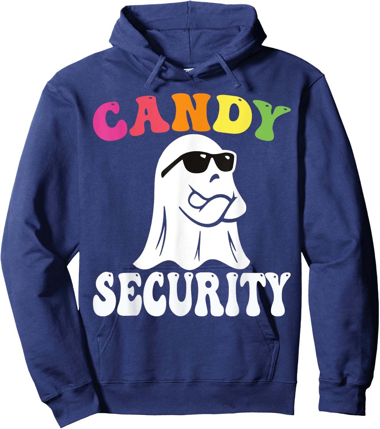 Funny Ghost Candy Security Halloween Costume Halloween Candy Hoodie - Hoodie | Navy