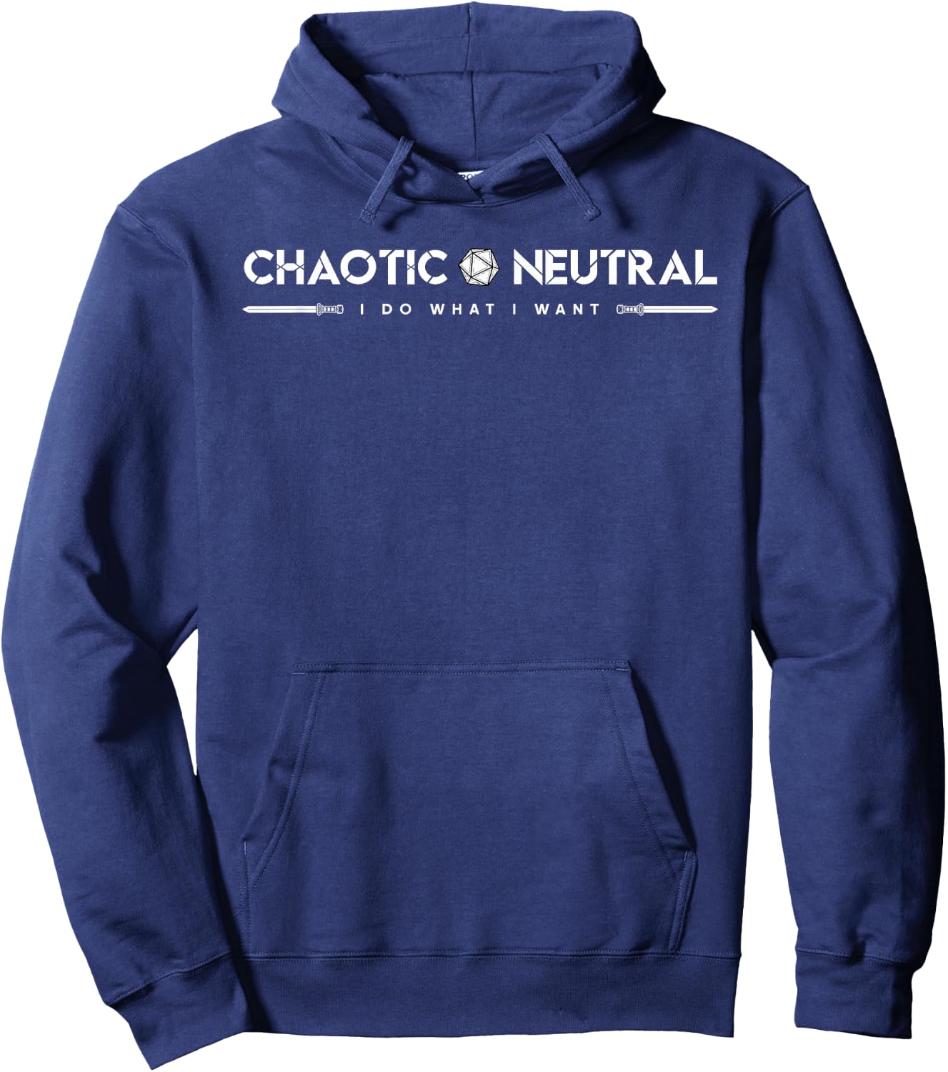 D20 Roleplay Alignments - Chaotic Neutral Hoodie - Hoodie | Navy