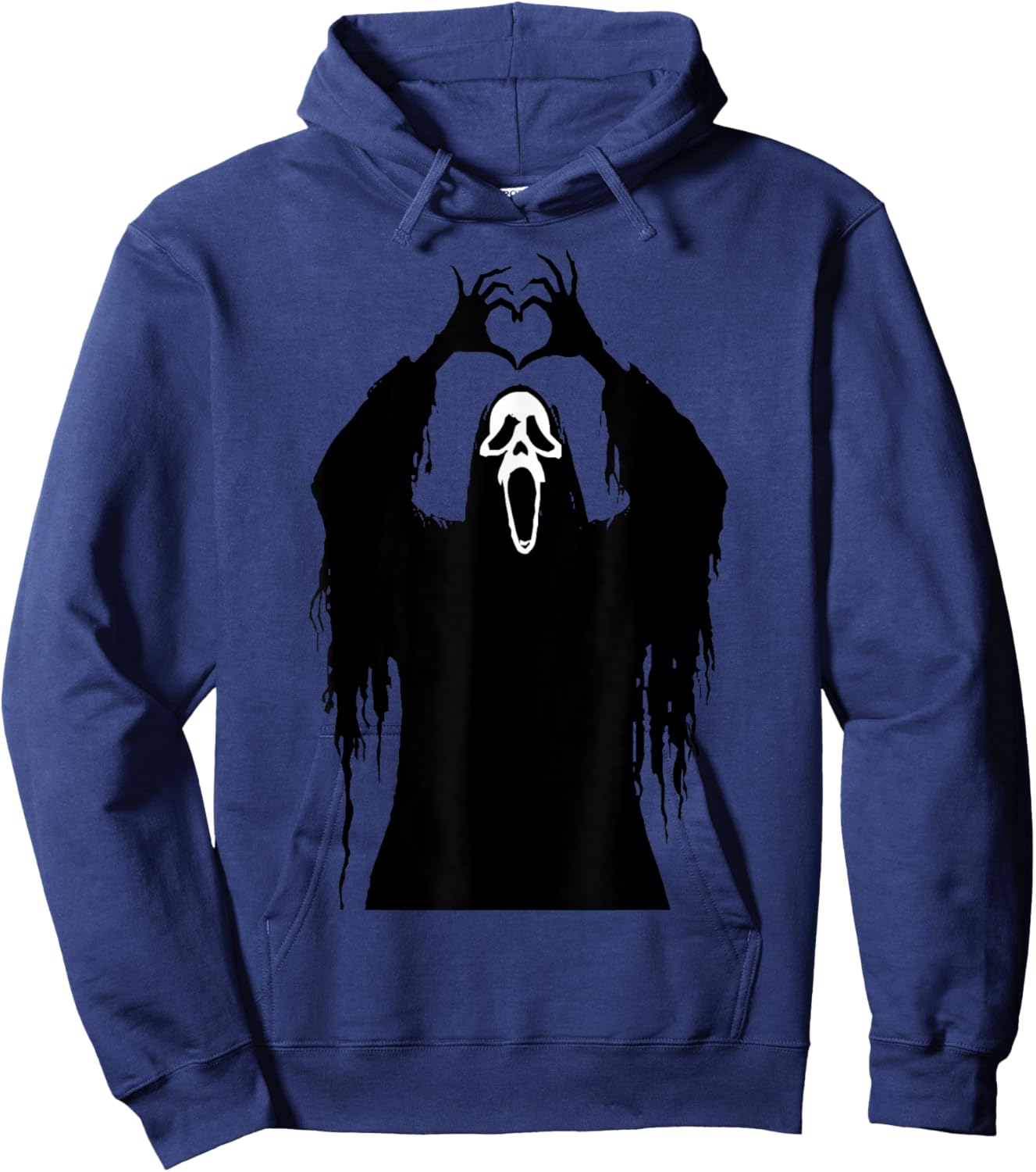 Halloween Scary Face Horror Poster Hoodie - Hoodie | Navy