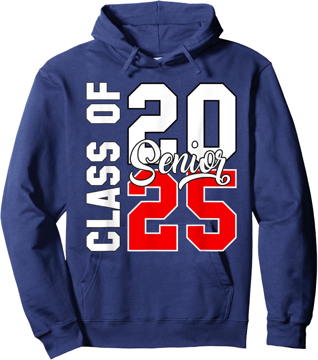 Seniors Graduation 2025 Class Of 2025 Back To School Hoodie - Hoodie | Navy