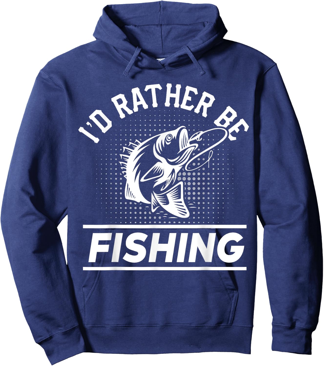 I'd Rather Be Fishing Hoodie - Hoodie | Navy