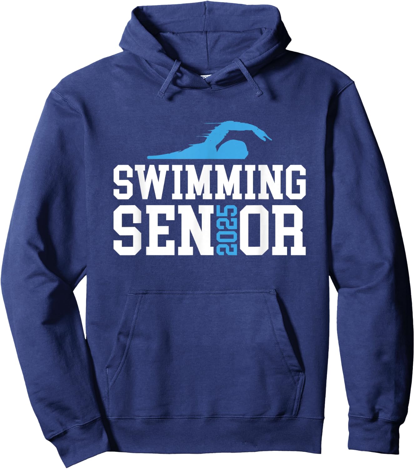 Class of 2025 Swimming Senior Night Hoodie - Hoodie | Navy
