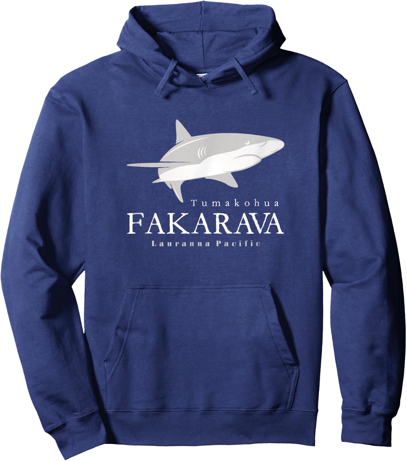 Fakarava Shark, Tumakohua the South Pass of Fakarava Atoll Hoodie - Hoodie | Navy