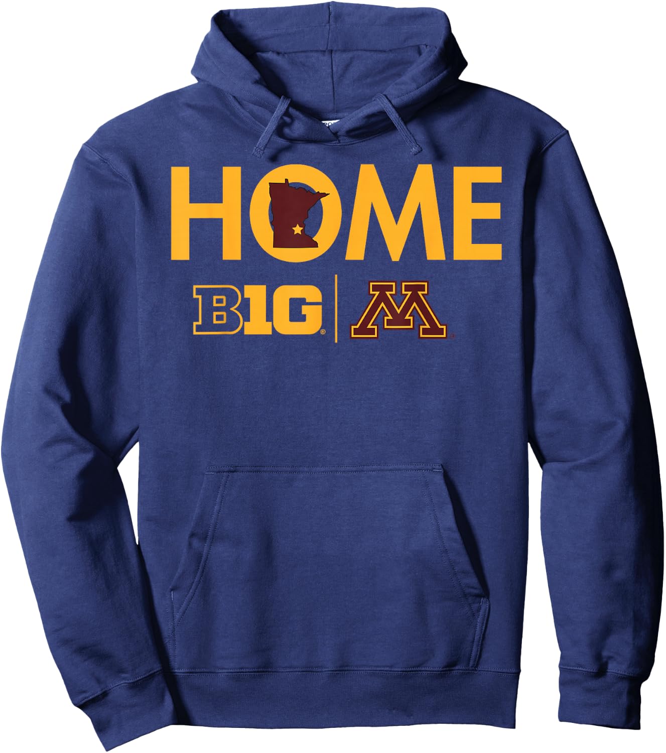 Minnesota Golden Gophers Big 10 Home Logo Hoodie - Hoodie | Navy