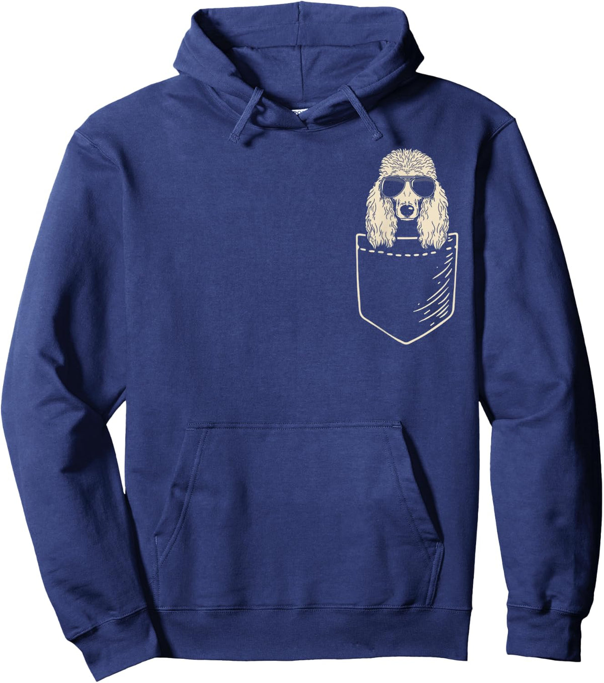 Standard Poodle Cool Love In Pocket Funny For Father's Day Hoodie - Hoodie | Navy