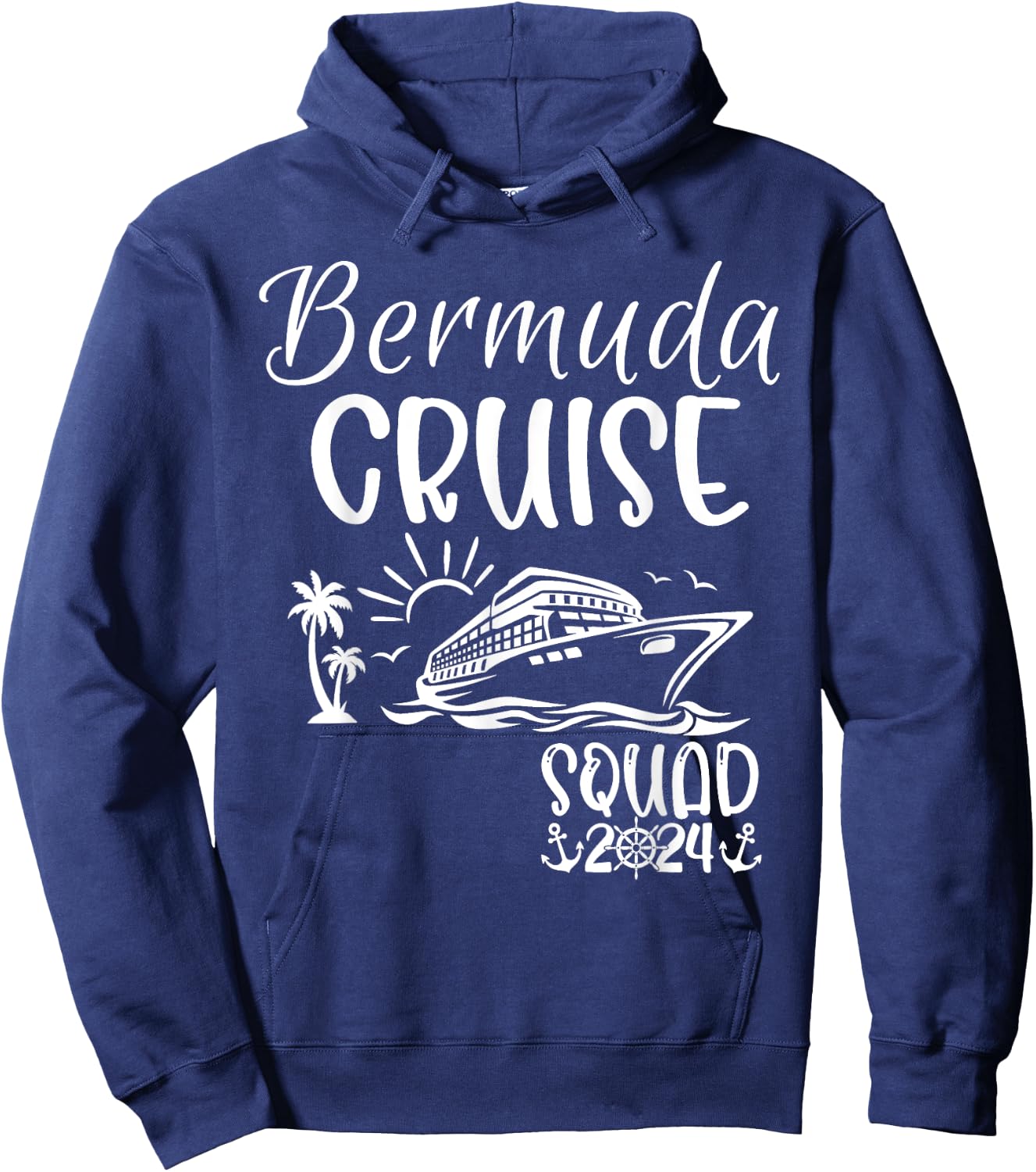 Bermuda Cruise Squad 2024 Bermuda Holiday Family Matching Hoodie - Hoodie | Navy