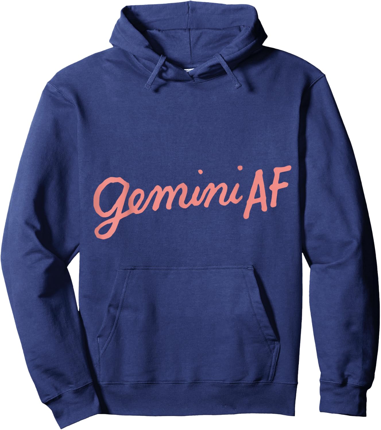 Gemini AF Zodiac Birthday As Fuck Funny Horoscope Gifts Hoodie - Hoodie | Navy