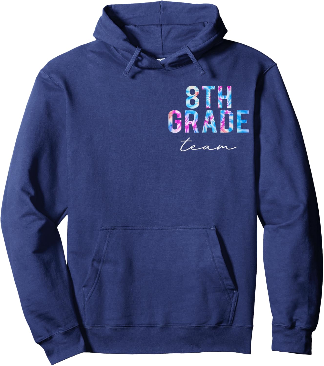 8th Grade Team Tie Dye Back to School Cute Teachers Women Hoodie - Hoodie | Navy