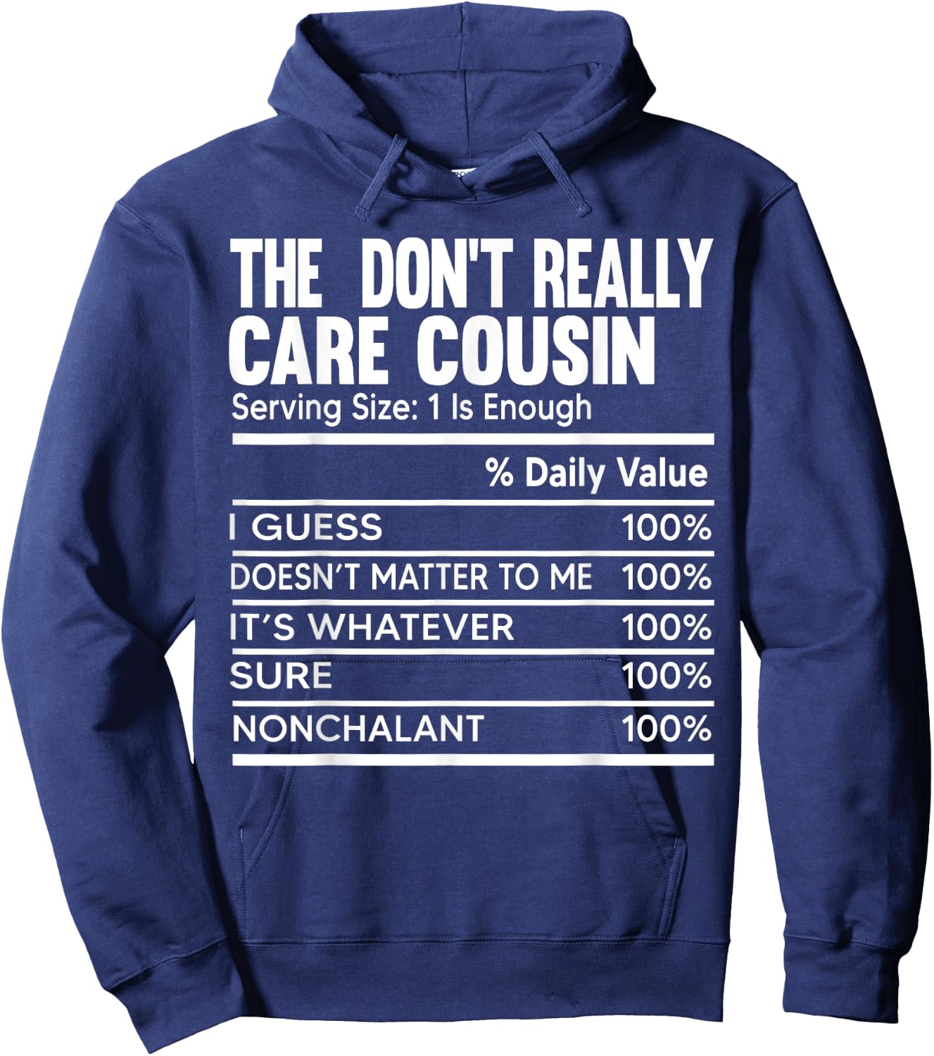 Member Of The Crazy Cousin Crew Matching Family Funny Facts Hoodie - Hoodie | Navy