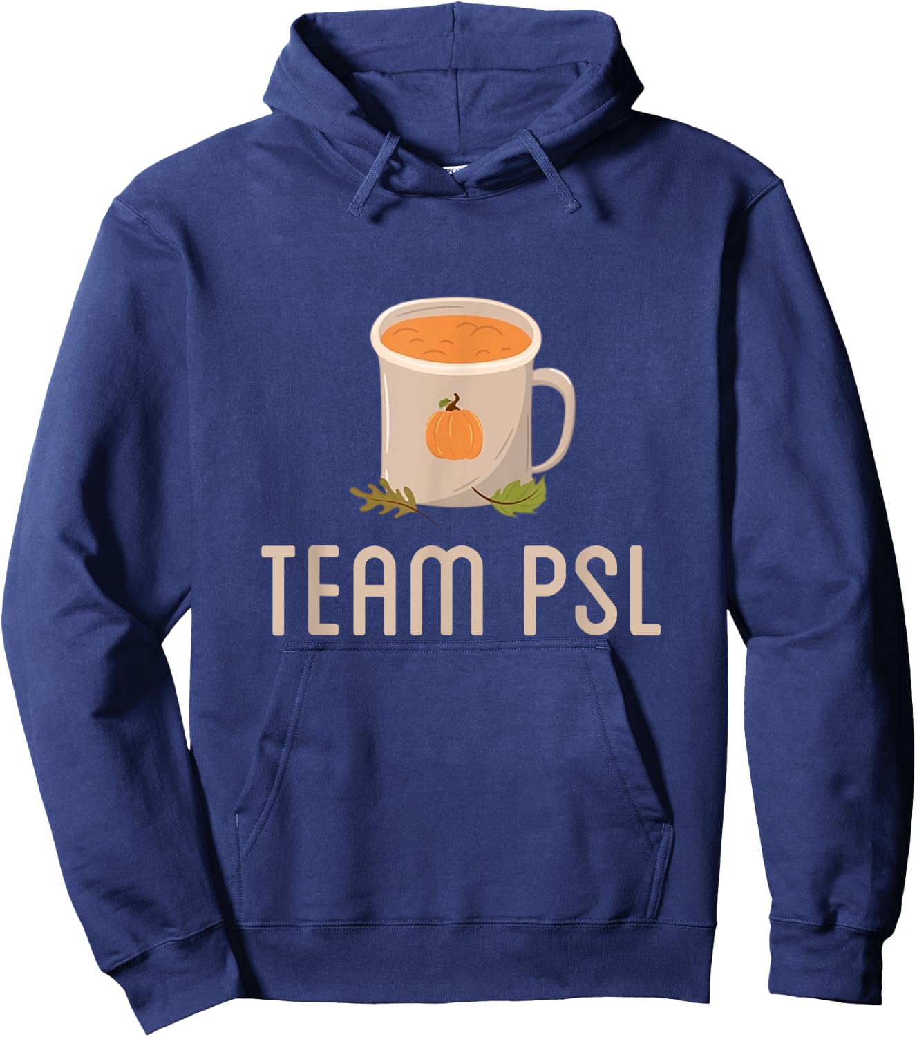 Team PSL Cute Pumpkin Spice Latte Lover Fall Autumn Coffee Hoodie - Hoodie | Navy