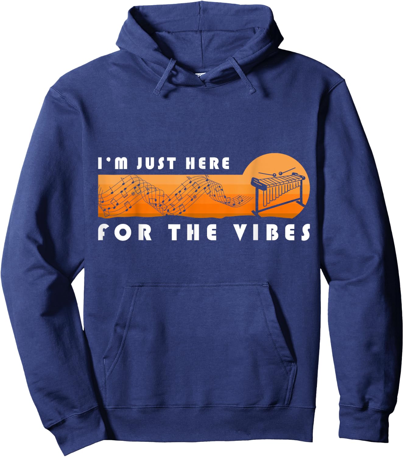 vibraphone just here for vibes For A vibraphonist vibraphone Hoodie - Hoodie | Navy
