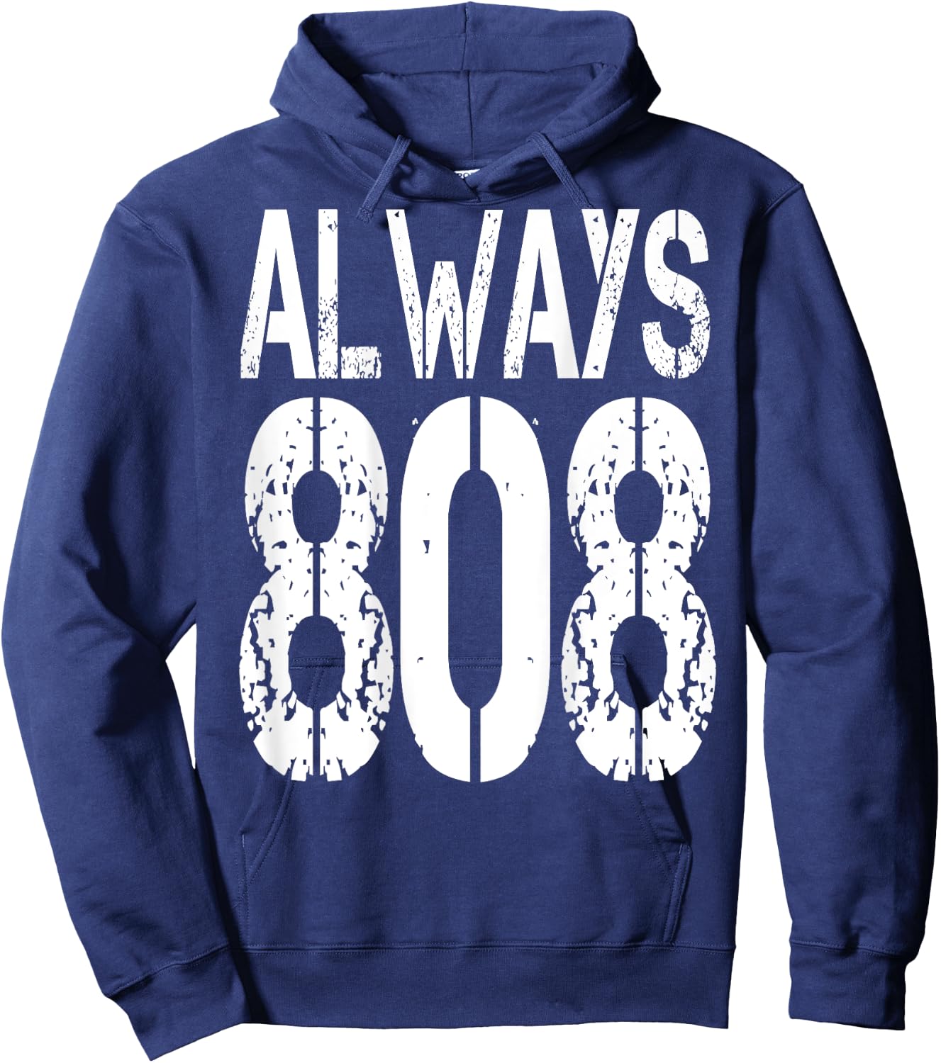 ALWAYS 808. I love Techno music. Techno raver and Hoodie - Hoodie | Navy