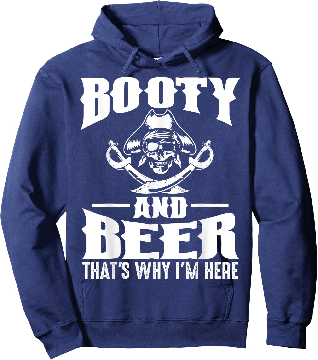 Funny Gasparilla Pirate Gift Women Cool Pirate Booty Hoodie - Hoodie | Navy