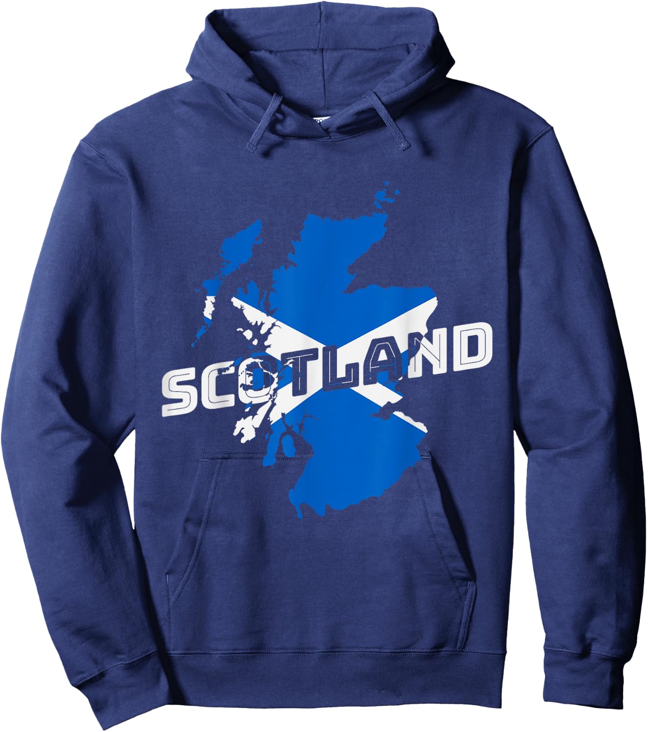 Scottish Map and Flag Souvenir Scotland Pride Scottish Gift Hoodie - Hoodie | Navy