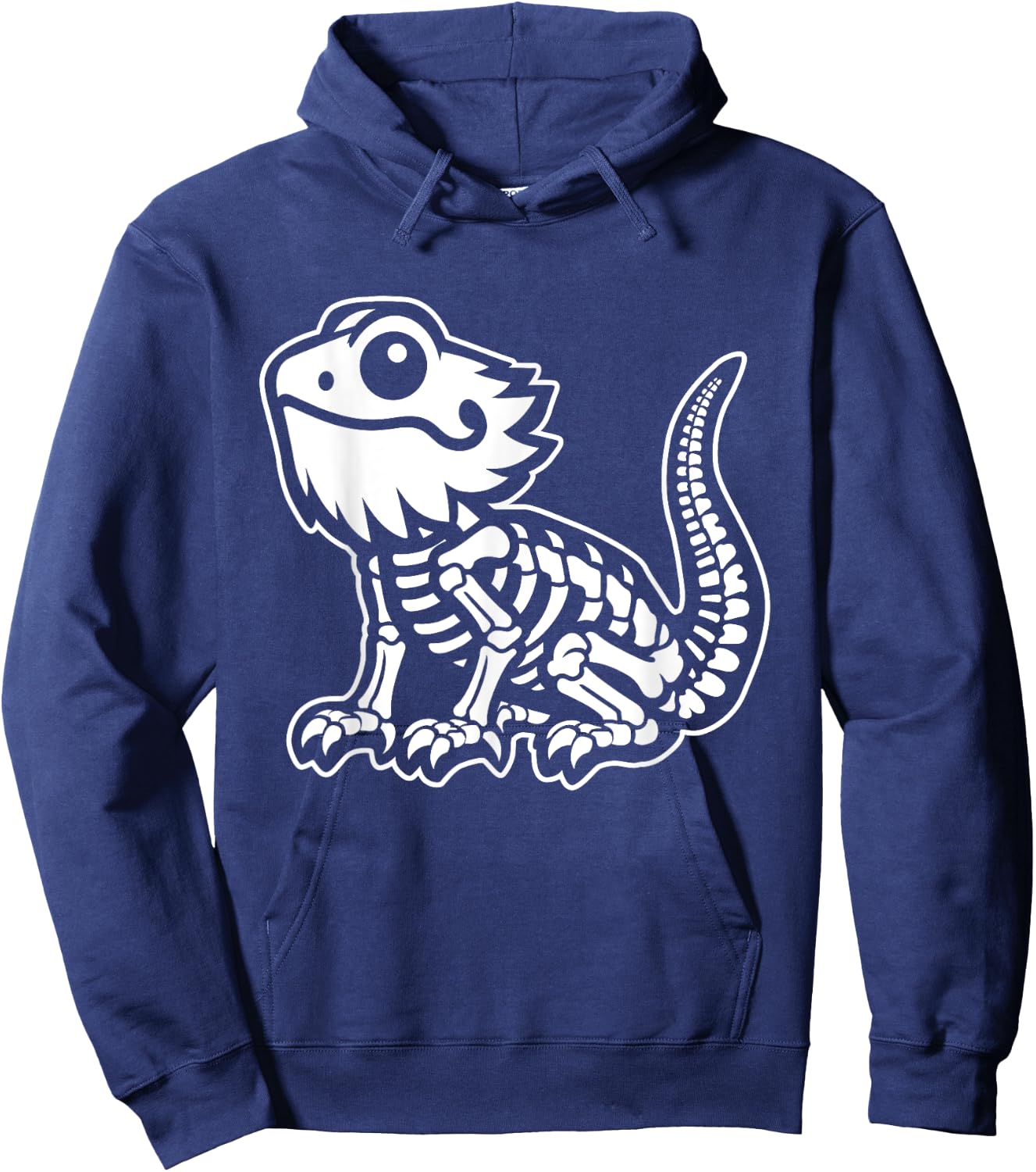 Xray Skeleton Bearded Dragon Funny Lizard Beardie Hoodie - Hoodie | Navy