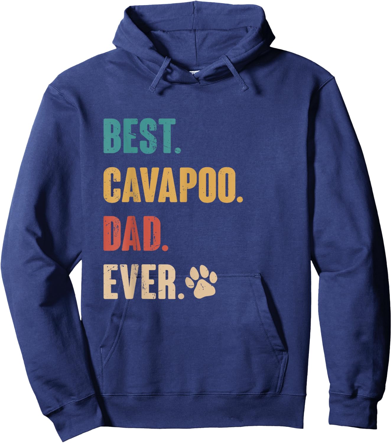 Best Cavapoo Dad Funny Cavapoo Dog Lovers Gift Hoodie - Hoodie | Navy