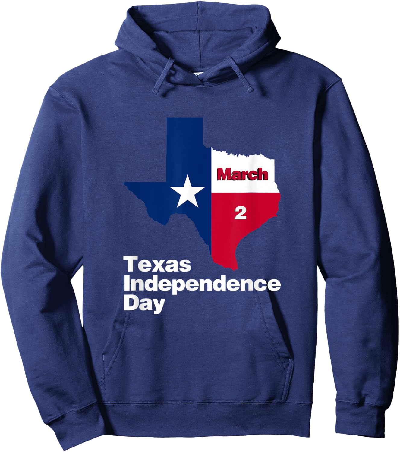 Happy Texas Independence Day on March 2, 1836, Texas flag Hoodie - Hoodie | Navy