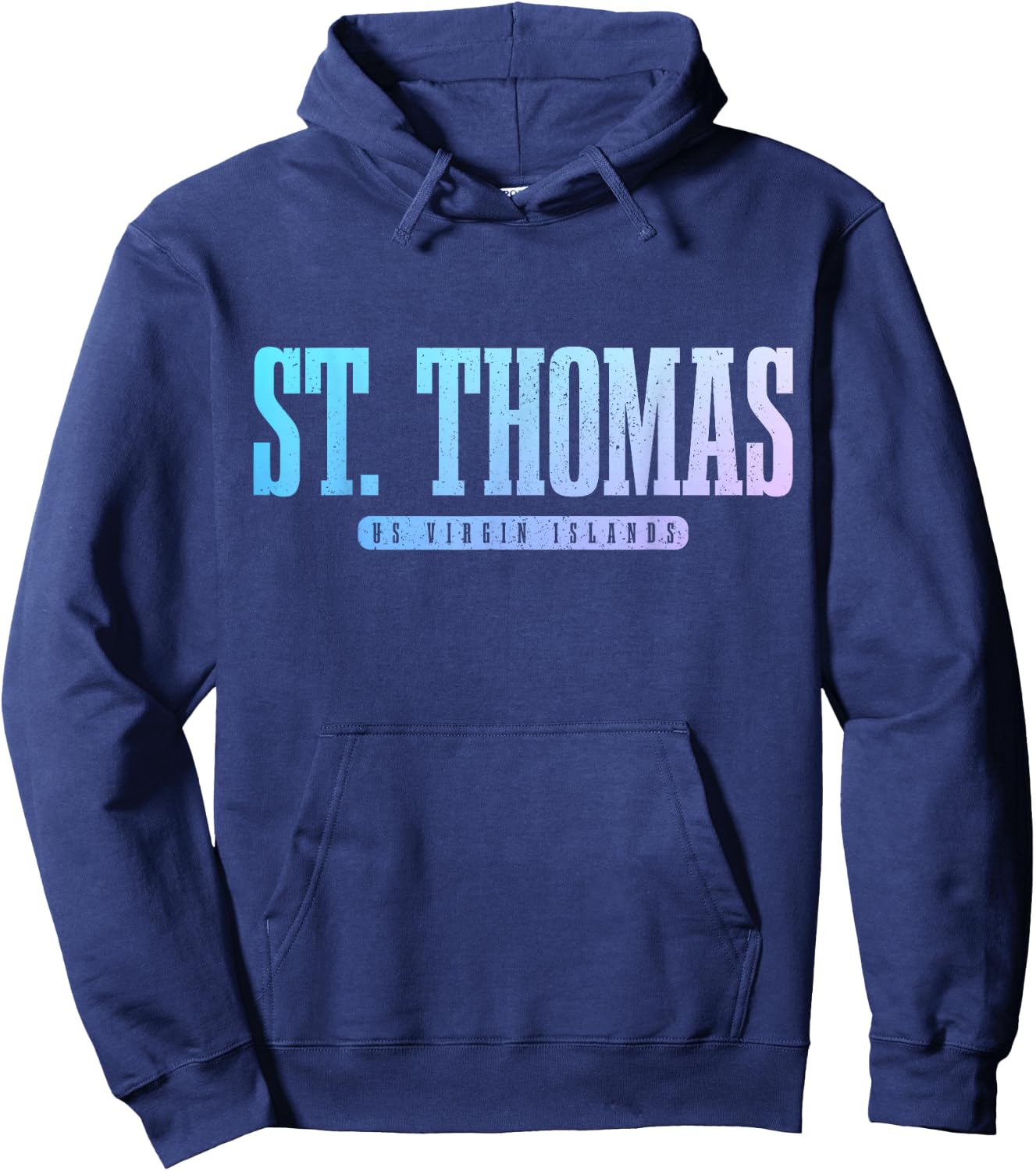 St. Thomas US Virgin Islands Pride Vacation USVI Vintage Hoodie - Hoodie | Navy