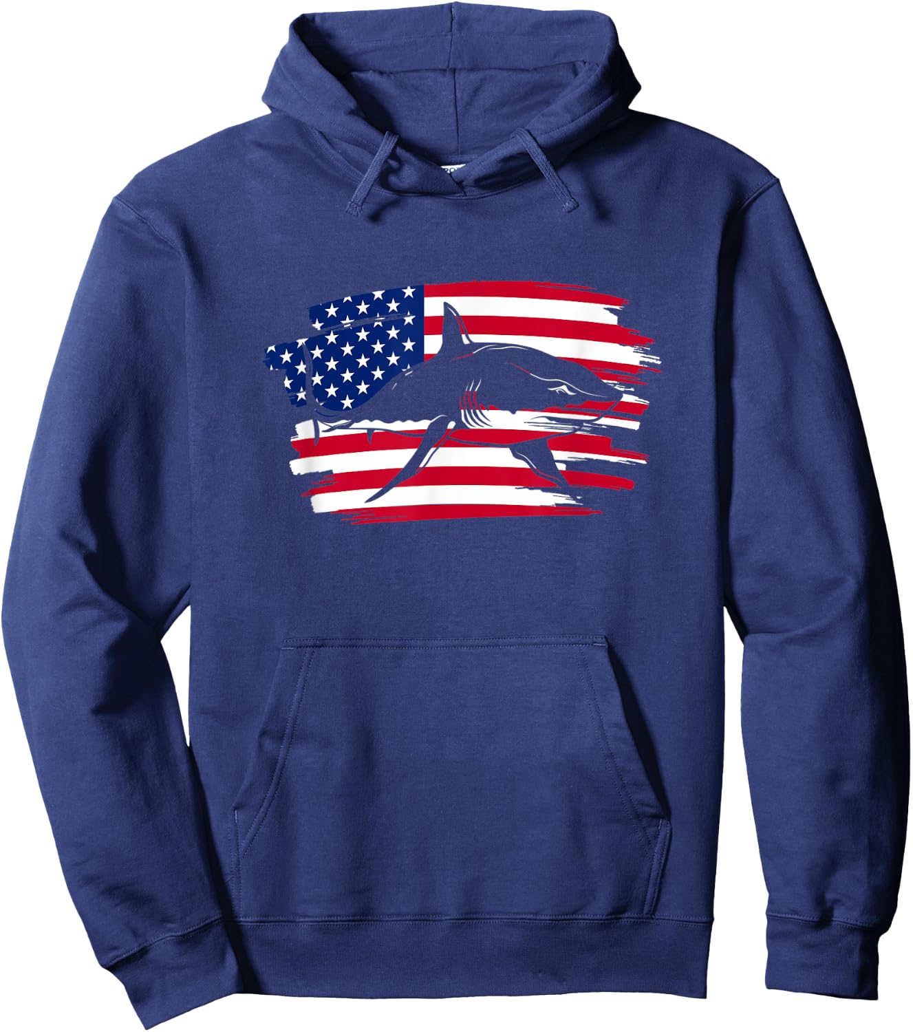 Vintage USA It's A Bad Week To Be A Seal Shark Hoodie - Hoodie | Navy